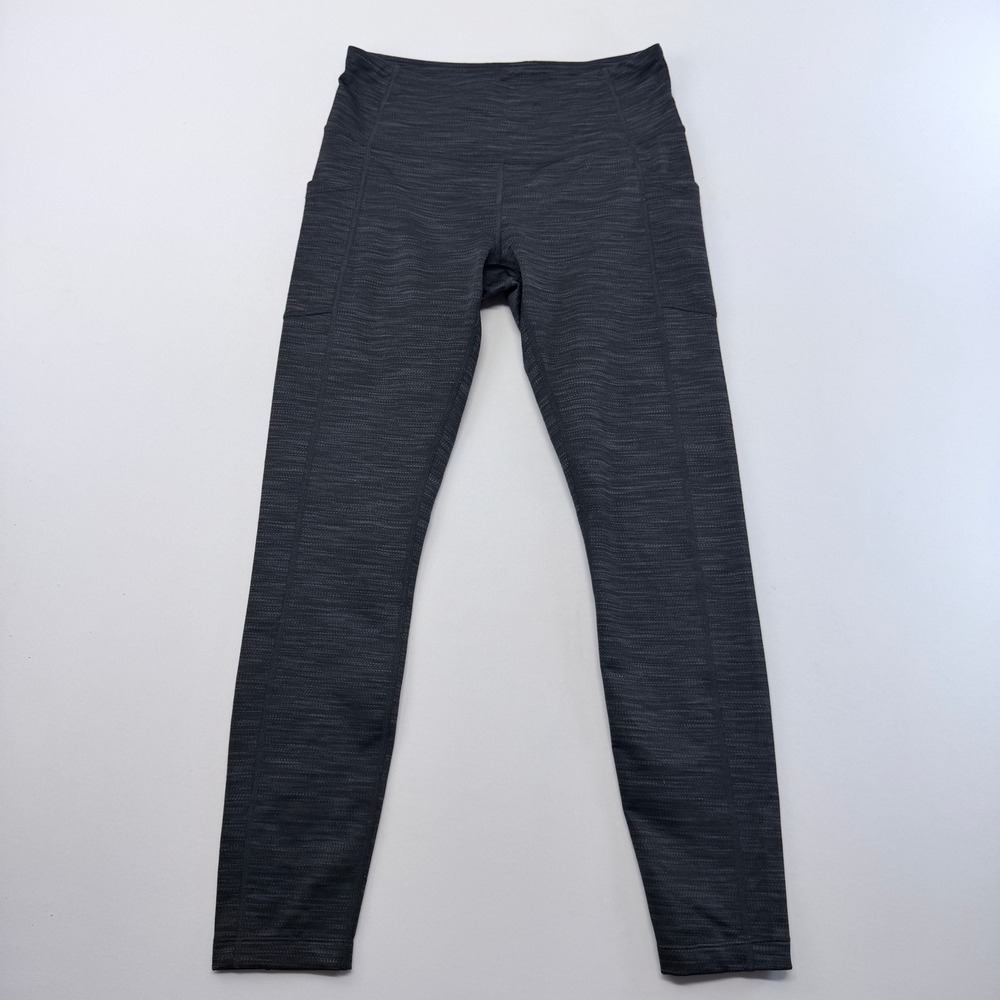 Mondetta Performance Luxury Space Dye Leggings Charcoal Gray Small Pockets